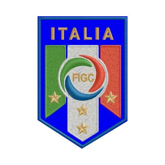 Ritex  Patch FIGC ITALIA ricamato con 6 colori Cod.20130120_A (Default)