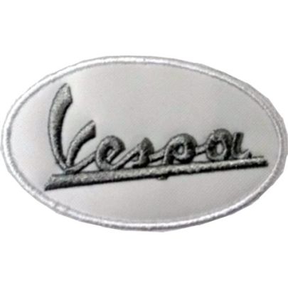 ricamo Patch  Bollo Vespa Cod. 20090702_b_White