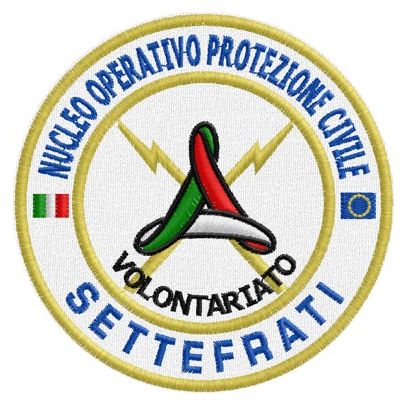 Patch ricamato protezione civile SETTEFRATI Cod.20121120_A