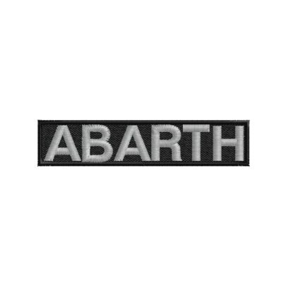 Scritta  Abarth come stemma da cm. 8 Cod. 20140429_A
