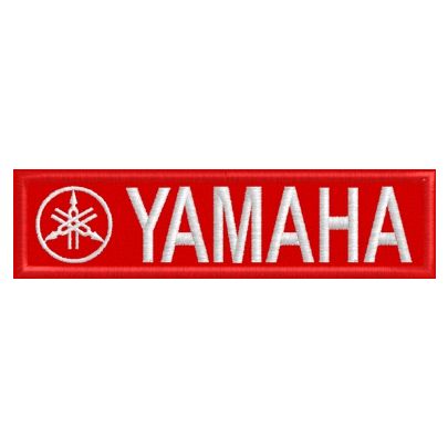 Stemma, Patch ricamato YAMAHA Cod.20140708_B SU BASE GIALLA