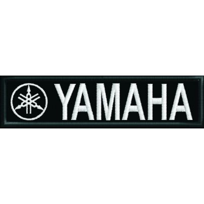 Stemma, Patch ricamato YAMAHA Cod.20140708_B SU BASE GIALLA