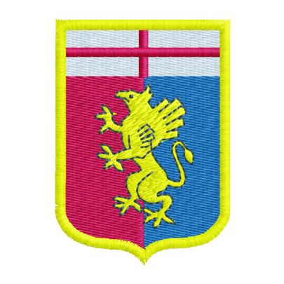 Patch  ricamato codice 2015_Patch_GENOA cm.6x4