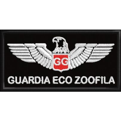 Nuovo Patch GUARDIA ECOZOOFILA su base cm.8 Cod.20160733_A