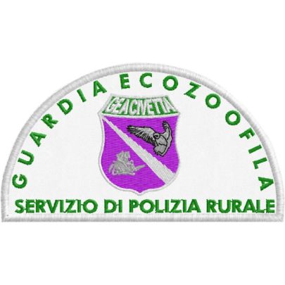 Distintivo ricamato GUARDIA ECOZOOFILA polizia rurale cod. 20160736_A