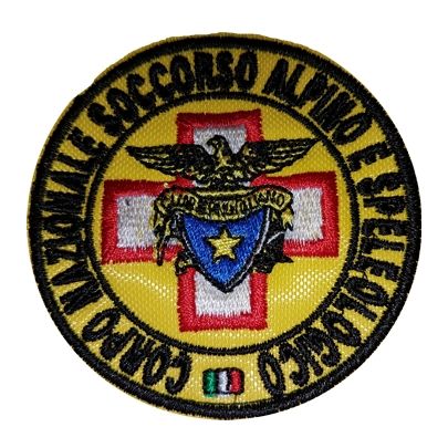 Patch Corpo Naz.Socc. Alpino speleologico 6 Cm programma ricamo