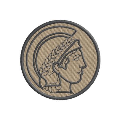Patch ricamata reale simbolo guerriero cod.20171128_A