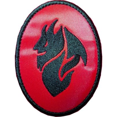 Prova reale Patch ricamato devil Mascotte Milan ovale cm.8 x 6 