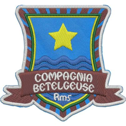 Patch  ricamato scudetto COMPAGNIA BETELGEUSE rm5  alt. cm_8 Cod.20220201_A