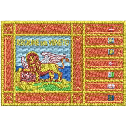 Patch  ricamato stemma regione Veneto su base bluette