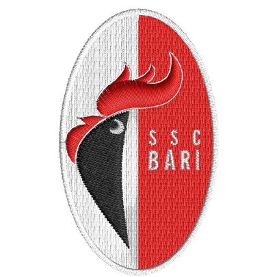 Patch  ricamato SSC BARI Calcio altezza cm.7 X 4 