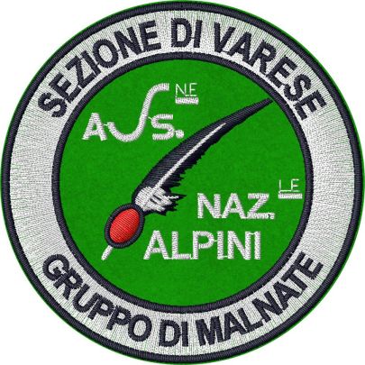 Stemma alpini completo e personalizzato SEZIONE e GRUPPO Diametro cm.8