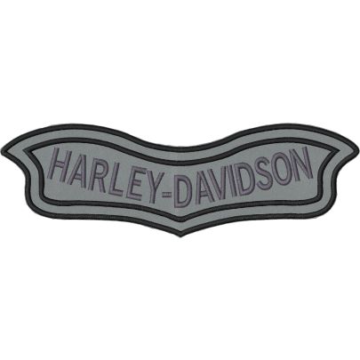 Patch roker HARLEY-DAVIDSON con tessuto nero