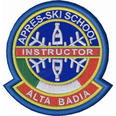 Stemma ricamato ALTA BADIA INSTRUCTOR APRES-SKI Cod.20260204_A