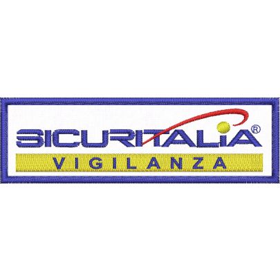 Mostrina ricamata mm.100 x 30  SICURITALIA VIGILANZA 