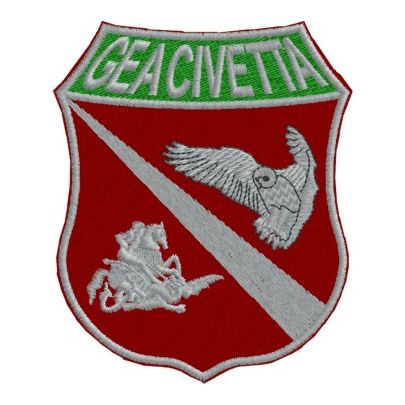 Distintivo ricamato GEA  CIVETTA Cod. GEA.CIVETTA