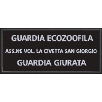 Patch guardia ecozoofila