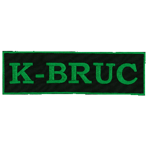 Patch Verde kawasaki con scritta cod. 100927