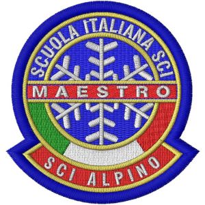 Patch person. sci ALPINO MAESTRO tutto ricamato