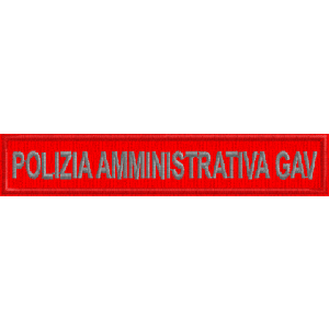 Etich. F.do ROSSO POLIZIA AMMINISTRATIVA GAV Cod.20100202_B