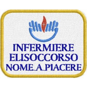 Patch Person. Infermiere Elisoccorso Cod.20100628_B_White