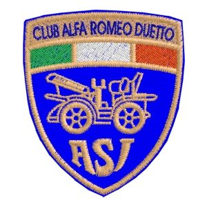 Patch  ASI con tricolore ricamato Cod. 20110113_C