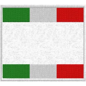 Patch rettangolare TRICOLORE ITALIA Cod.20110403_A