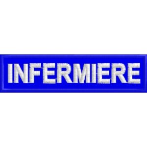 Patch INFERMIERE lungo 10 cm. blu Cod.20110514_A