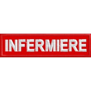 Patch INFERMIERE lungo 10 cm. Red Cod.20110514_B