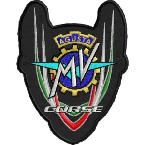 Patch Stemma su forma MV Agusta Cod. 20112302_A_Black
