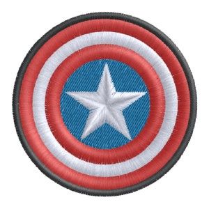 Patch  ricamato Bollo Capitan America Cod.20120530_A