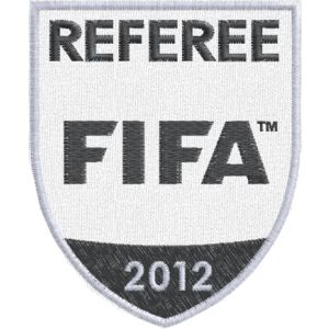 Patch ricamato REFEREE FIFA 2012  Cod.20130212_B
