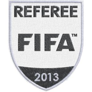 Patch ricamato REFEREE FIFA 2013  Cod.20130212_C