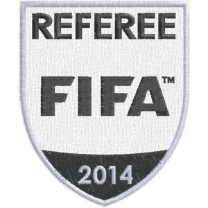 Patch ricamato REFEREE FIFA 2014  Cod.20130212_D