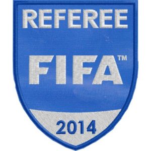Patch ricamato REFEREE FIFA 2014  Cod.20130212_D_blu