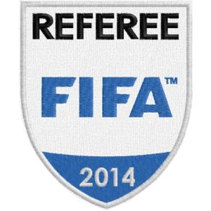 Patch ricamato REFEREE FIFA 2014  Cod.20130212_E