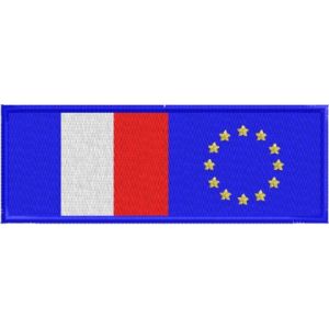 Band ricamata mis. 110 x 40 mm. Cod. 20130515_D_Europa-Francia