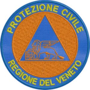 Patch blu PROTEZIONE CIVILE REGIONE VENETO Cod.20130602_A dia.95