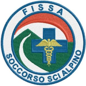 Patch ricamato F.I.S.S.A. SOCCORSO SCI ALPINO Cod. 20130607_B