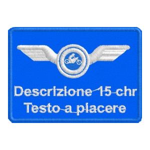 Patch pers. Guida veloce Moto  Cod.20130723_moto