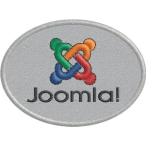 Patch ricamata  Cm.8 x 6 logo Joomla Cod.20130913