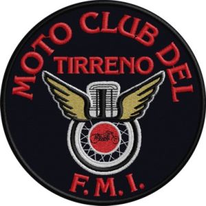 Patch tondo Moto Club del TIRRENO Cod. 20131230_C