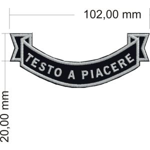 Patch (CON TESTO A PIACERE) personalizzato cod. 20140110_B