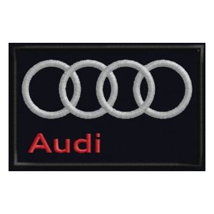 Patch  AUDI Restilyng Logo ricamato  Cod.20140309_A rettangolo