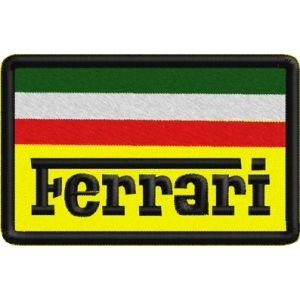 Stemma  ricamato Ferrari cm.10 x 7  Cod.20140730_A