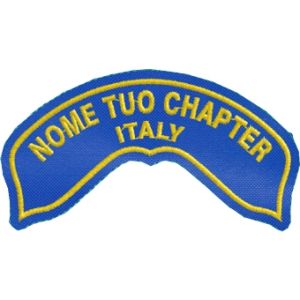 Patch da spalla giubbotto com testo a piacere