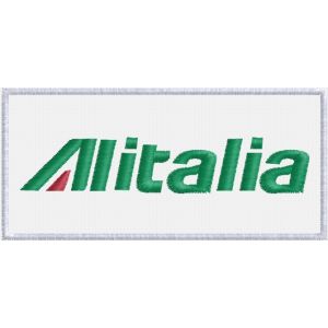 Patch  ricamato logo Alitalia cm.9 Cod.20150219_A