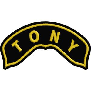 Patch da spalla giubbotto con nome a piacere "TONY" Cod.20150504_A