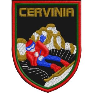 Patch ricamato Sciatore CERVINIA cod. 20150712_A