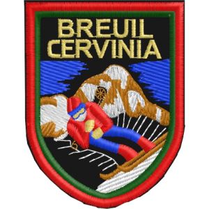 PATCH ricamato sciatore breuil cervinia Cod.20150712_B